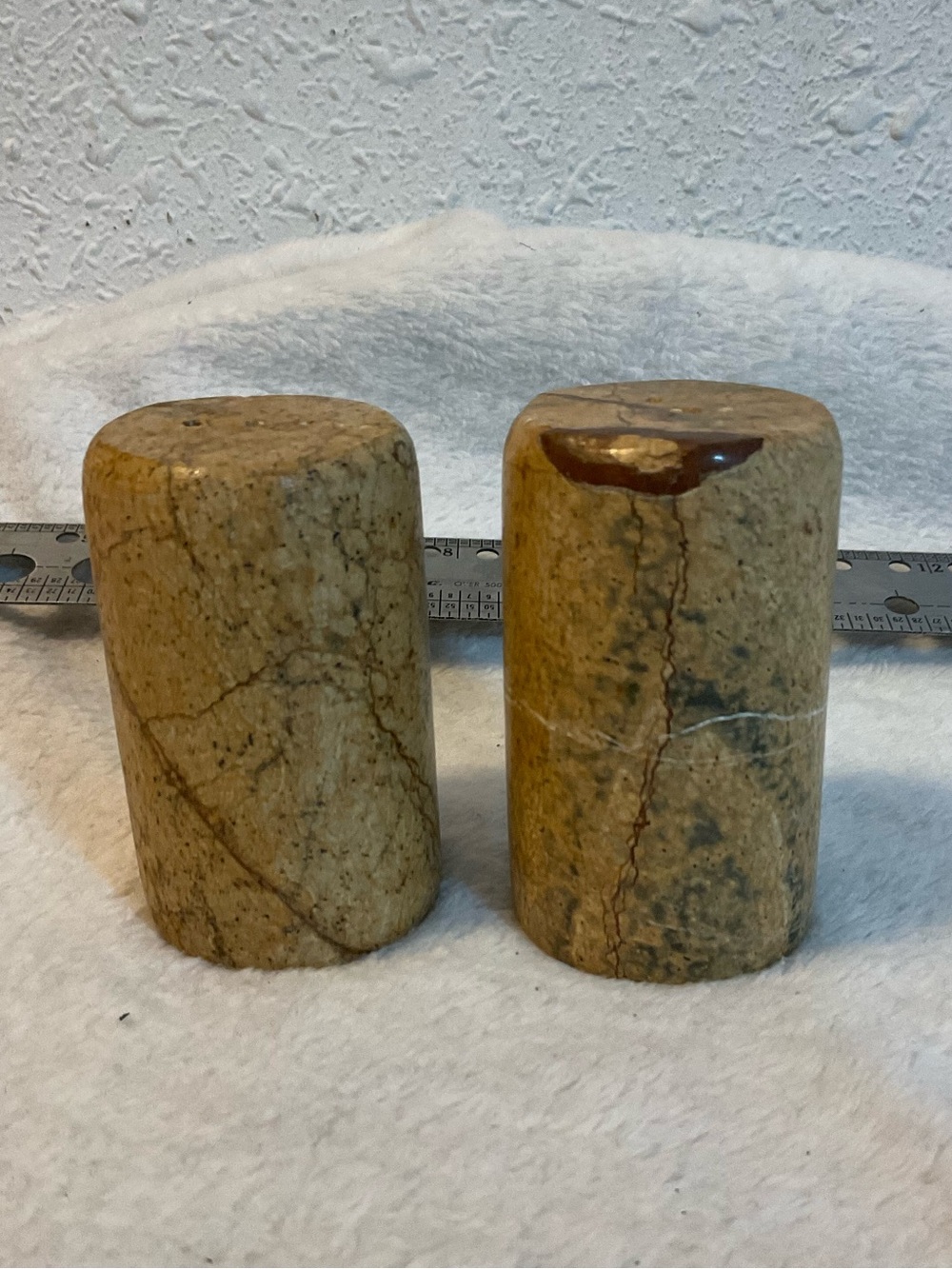 Solid Marble Salt & Pepper Shakers - Picture 2 of 8